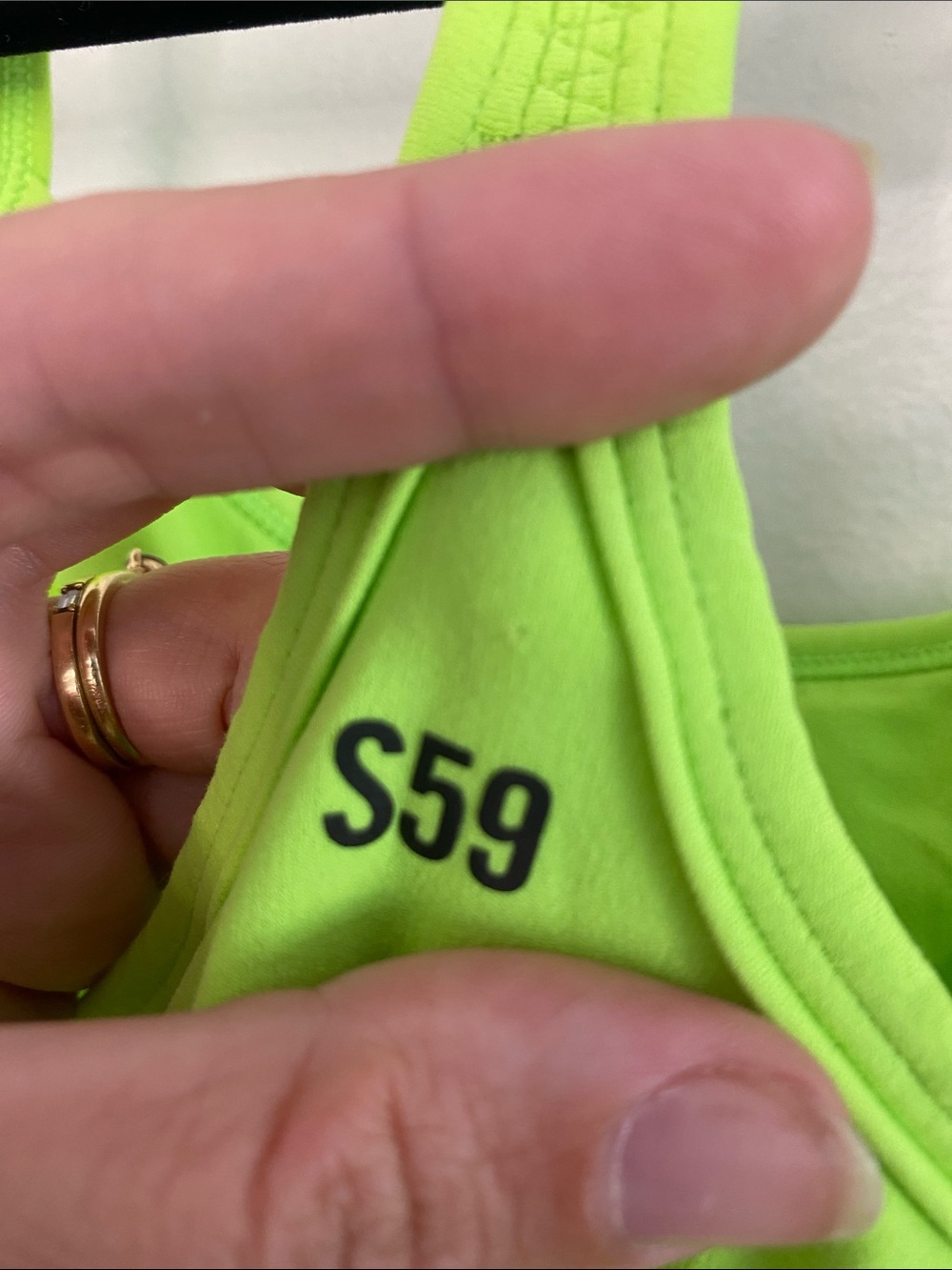 Splits59 NWT Airweight Tank Neon Lime Racerback Yoga Pilates Small - Picture 7 of 7